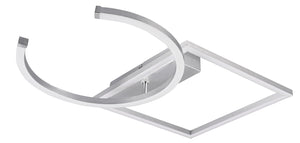 Plafoniera da Interno a LED SMD in Metallo Alluminio spazzolato