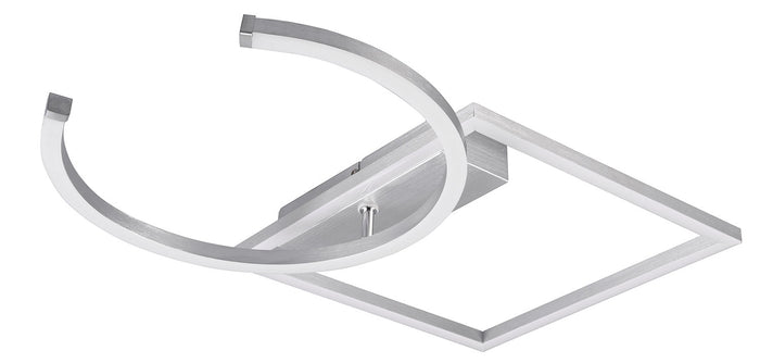 Plafoniera da Interno a LED SMD in Metallo Alluminio spazzolato