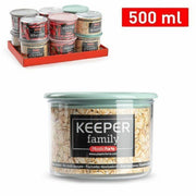Trade Shop - Barattolo Milleusi Contenitore Con Coperchio 500ml Biscotti Legumi Pasta 118891a -