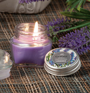 candela profumata con barattolo vetro fragranza assortita cod:ferx.93506