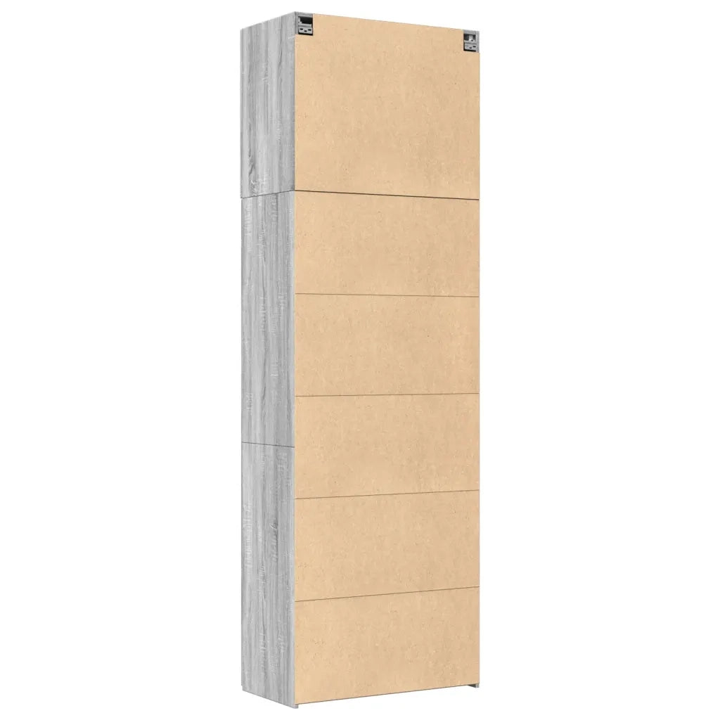 Credenza Grigio Sonoma 80x42,5x249 cm in Legno Multistrato