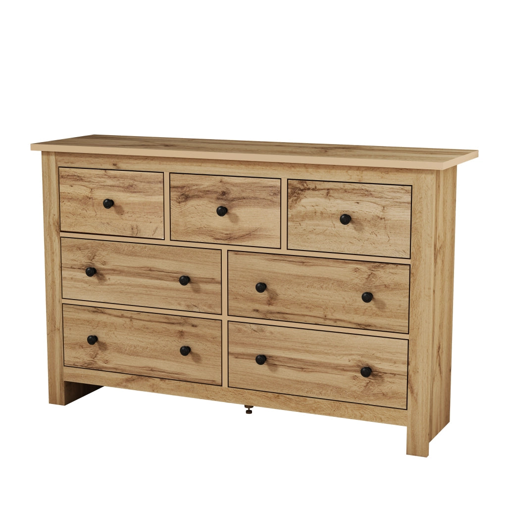 Credenza Buffet con 7 Cassetti ¨C Xylo ¨C Legno, Ingresso, Cucina, Soggiorno