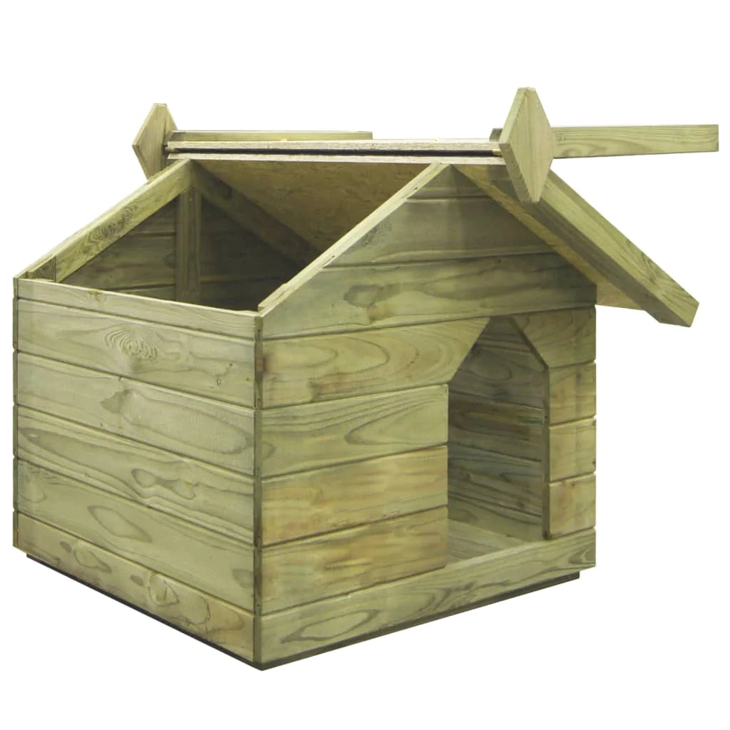 Nicchia da giardino con tetto apribile 75 x 78 x 65 cm legno di pino impregnato 02_0001529