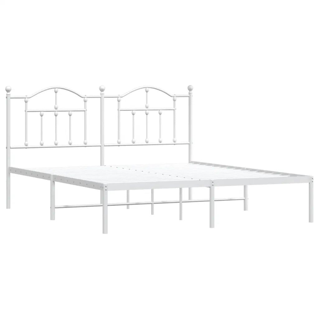 Giroletto con Testiera Metallo Bianco 183x213 cmcod mxl 129738