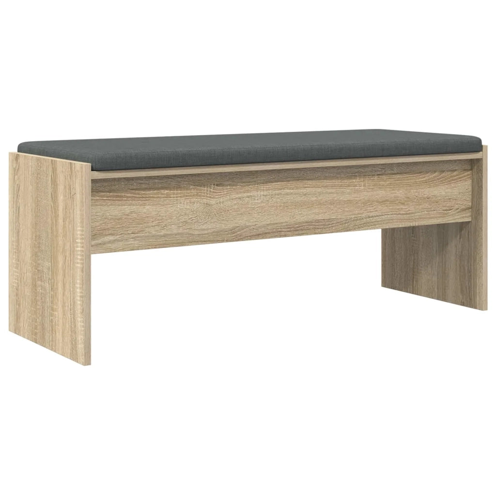 Panca per ingresso con cuscino Rovere Sonoma 103 x 38 x 40 cm 891562