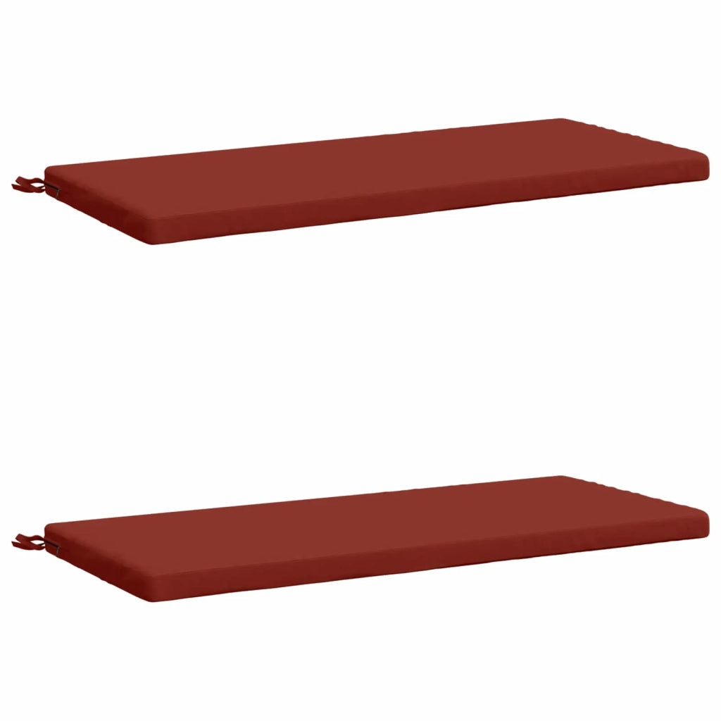 Cuscini per Panchina a 2 Pezzi SOEST 2 pz 100% Poliestere Rosso 949271