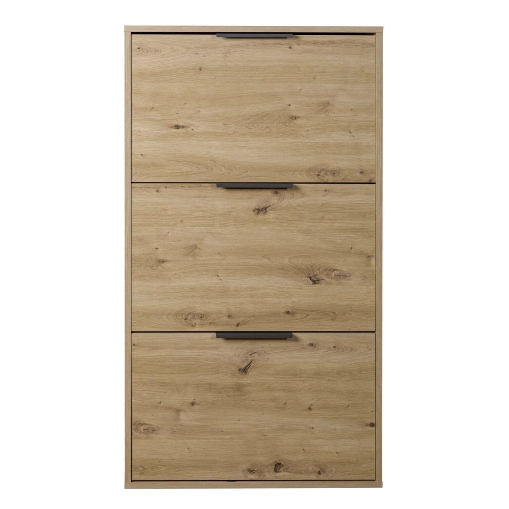Scarpiera 3 Ribalte Doppie Linea Rovere Artisan Composad 25 x 65 x 120 cm