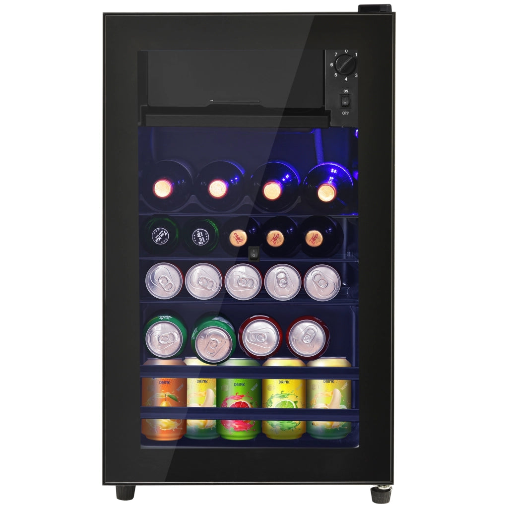 Mini Frigo 76L con Cassetto Freezer 6L ¨C MINIMAL ¨C Silenzioso, LED, Compressore