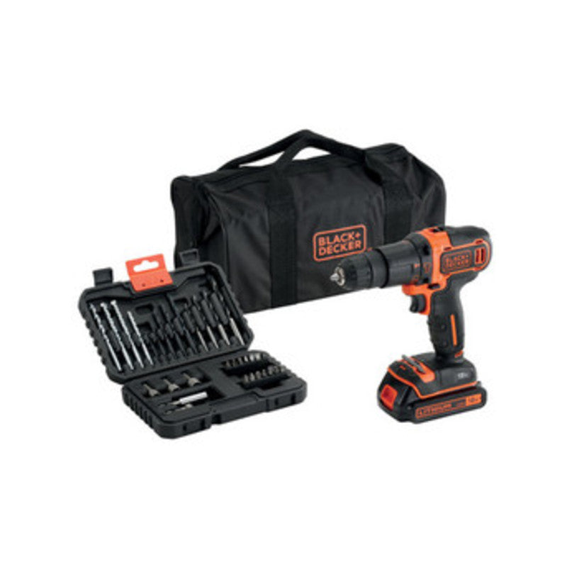 TRAPANO B+D 18VP 1,5Ah LITIO MOD.BDCHD18S32 Black+Decker PZ 1,0