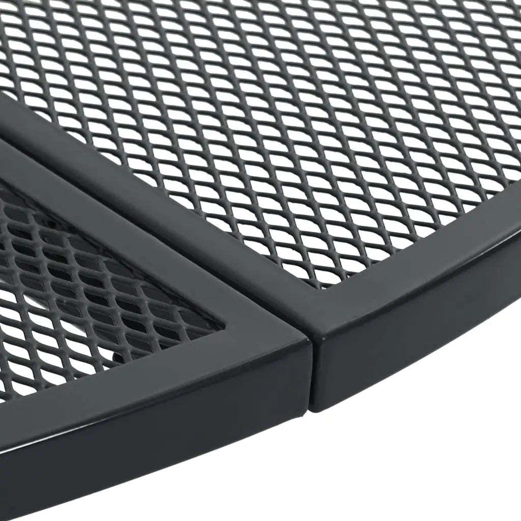 vidaXL Set Sedie Giardino Impilabili 5pz Antracite Acciaio Verniciato