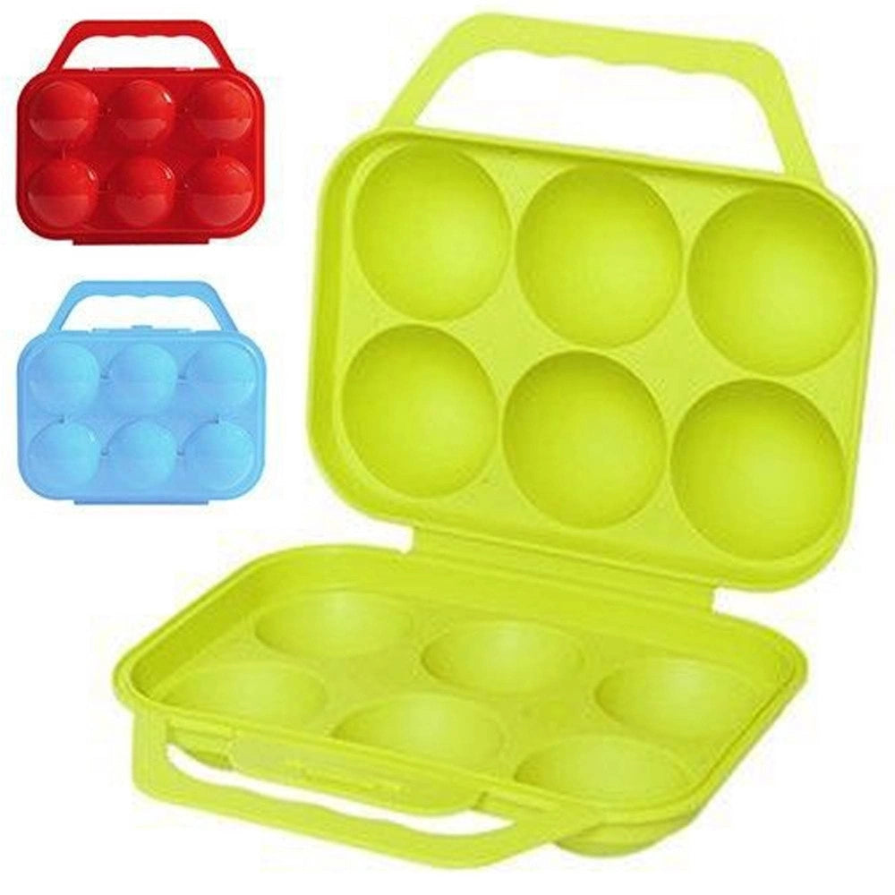 Trade Shop - Portauovo Porta Uovo 6 Posti Con Divisorio Per Uova In Plastica Contenitore -