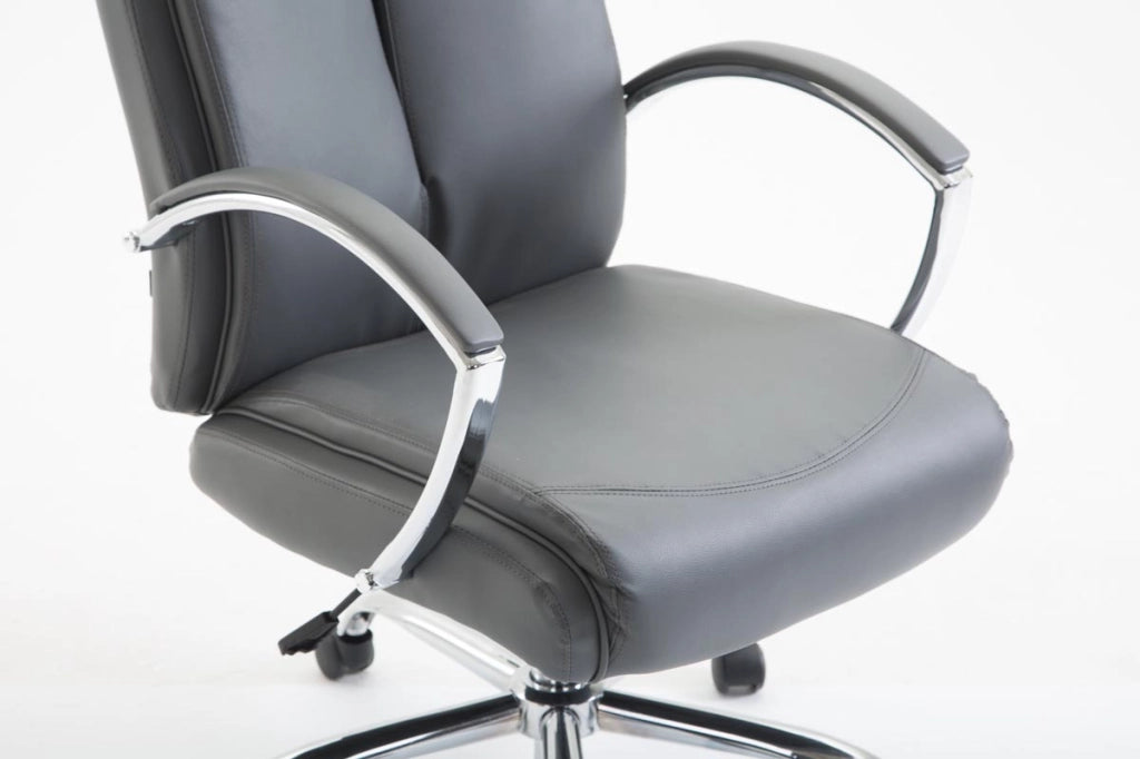Sedia ufficio VAUD XL in similpelle grigio