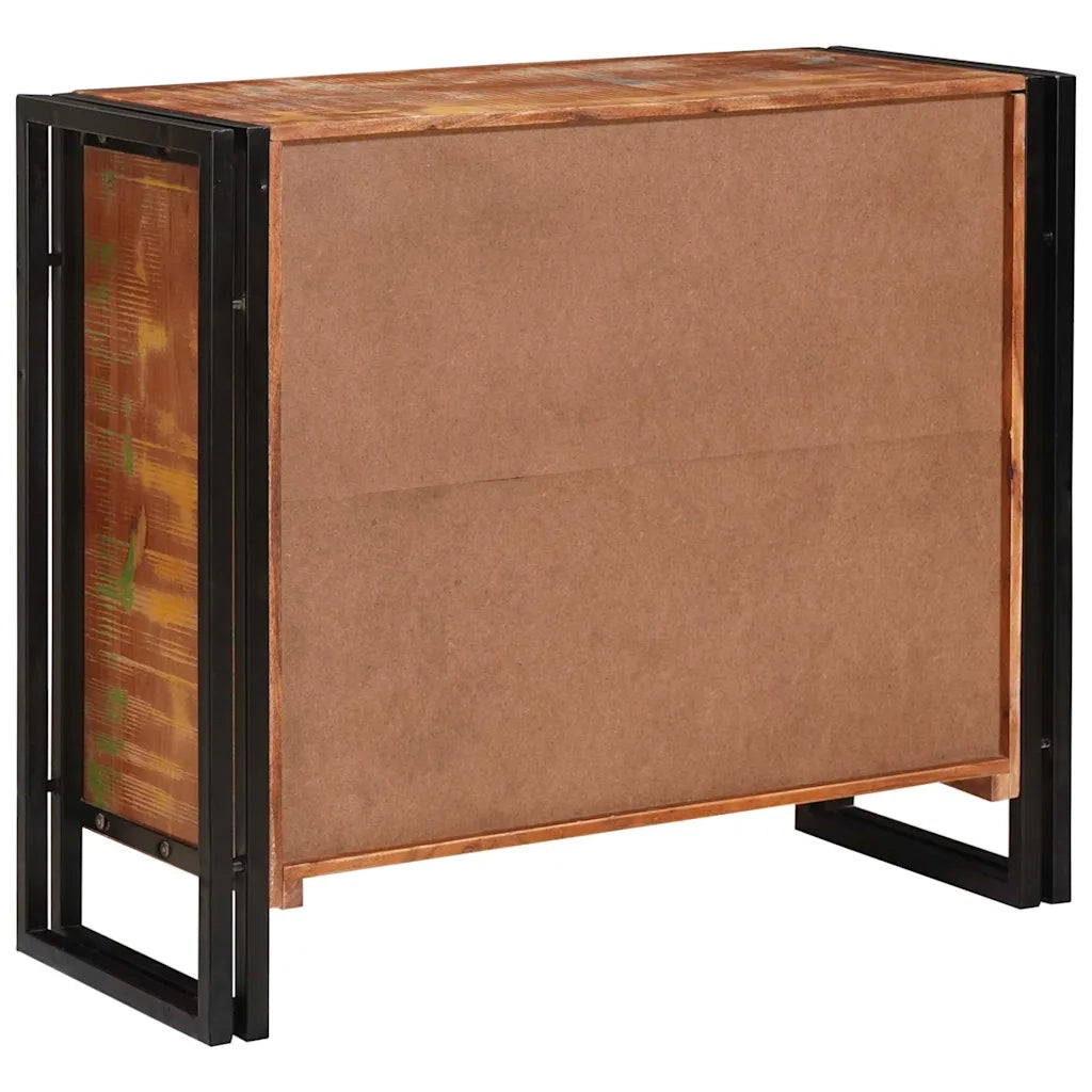 Credenza con porte Marrone Legno Recuperato Massello e Metallo 4104750