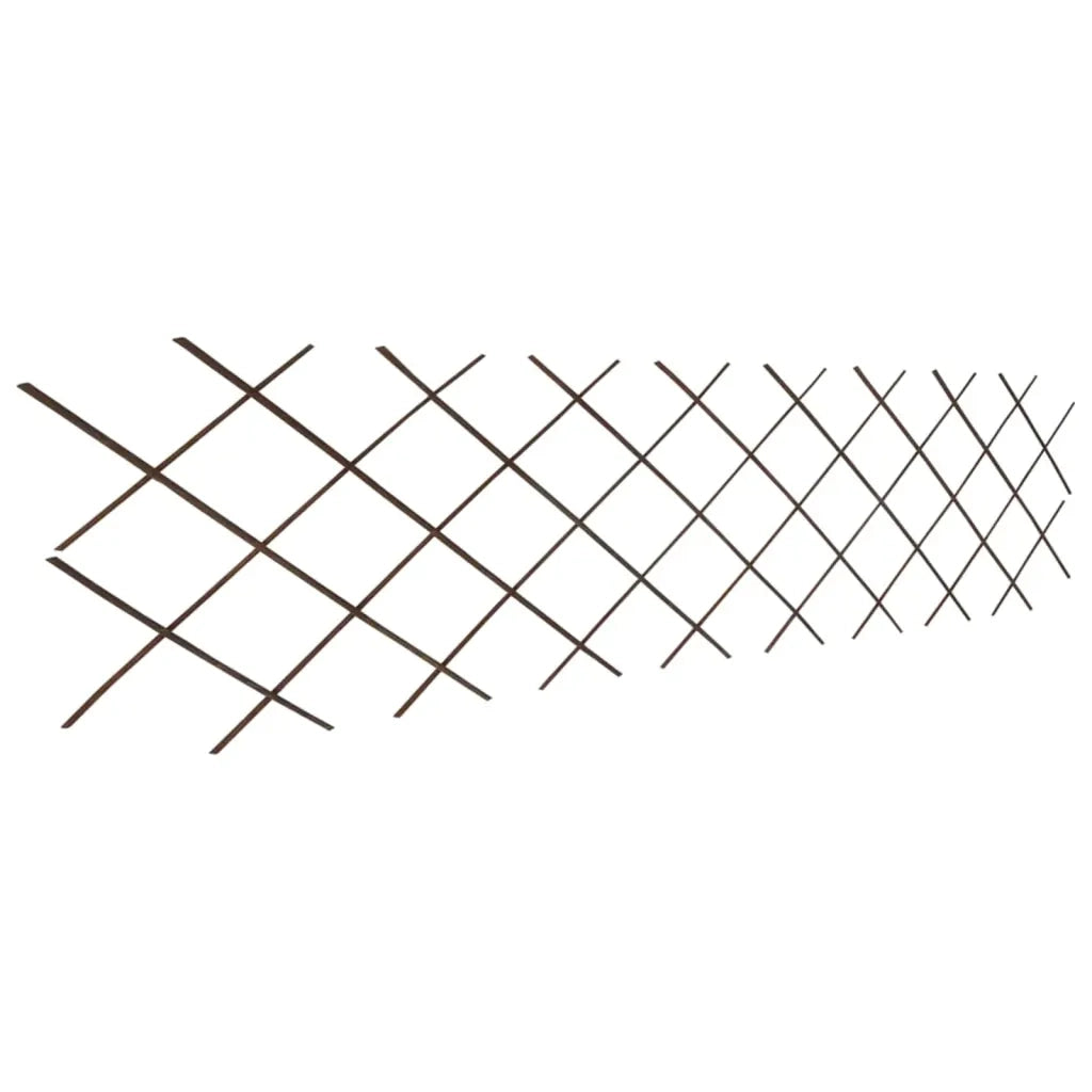 Recinzione da Giardino | Recinzione a Traliccio in Salice 5 pz 180x60 cm