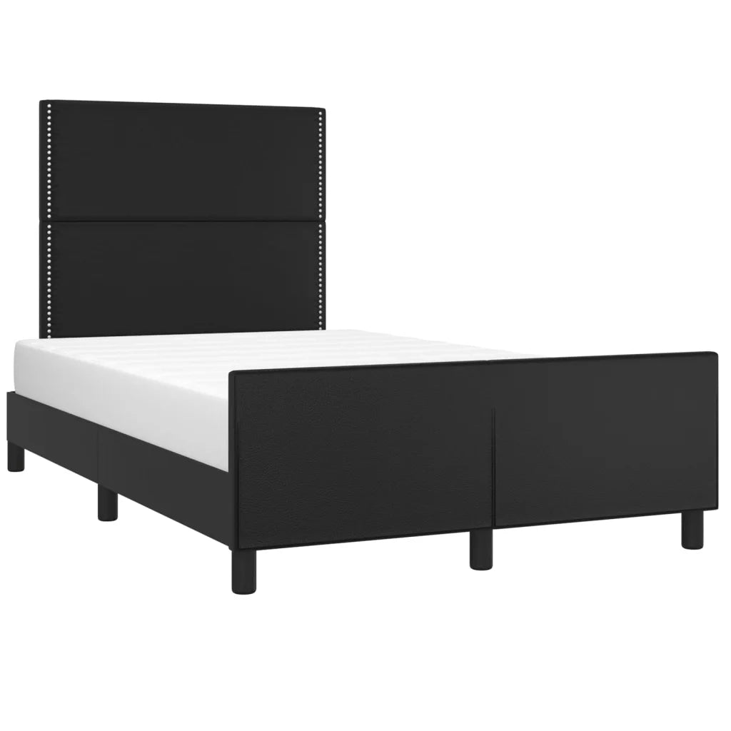 Giroletto senza Materasso Nero 120x190 cm Similpelle 3270554