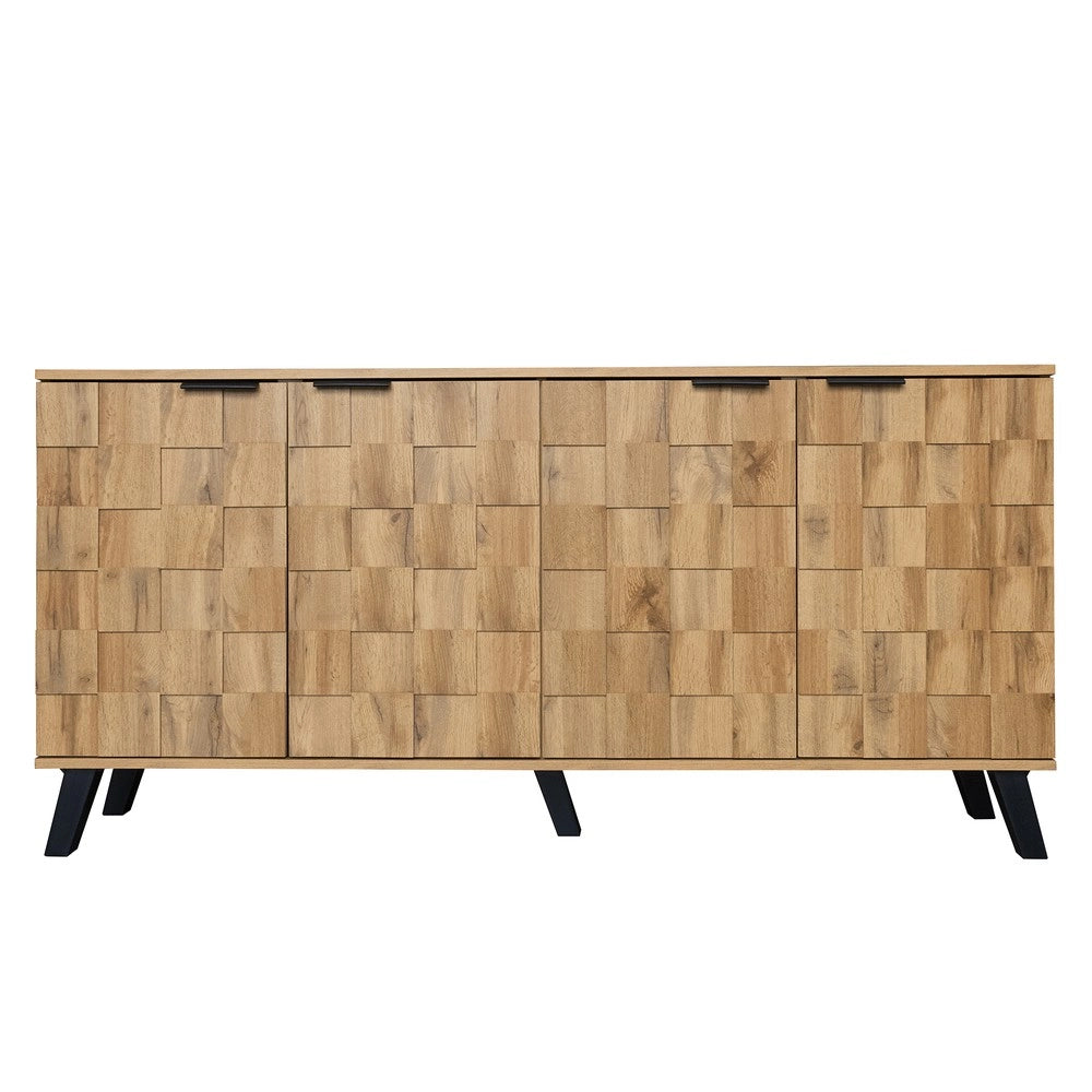 Credenza 4 Ante ¨C Xylo ¨C Bianco, 160x35x78 cm