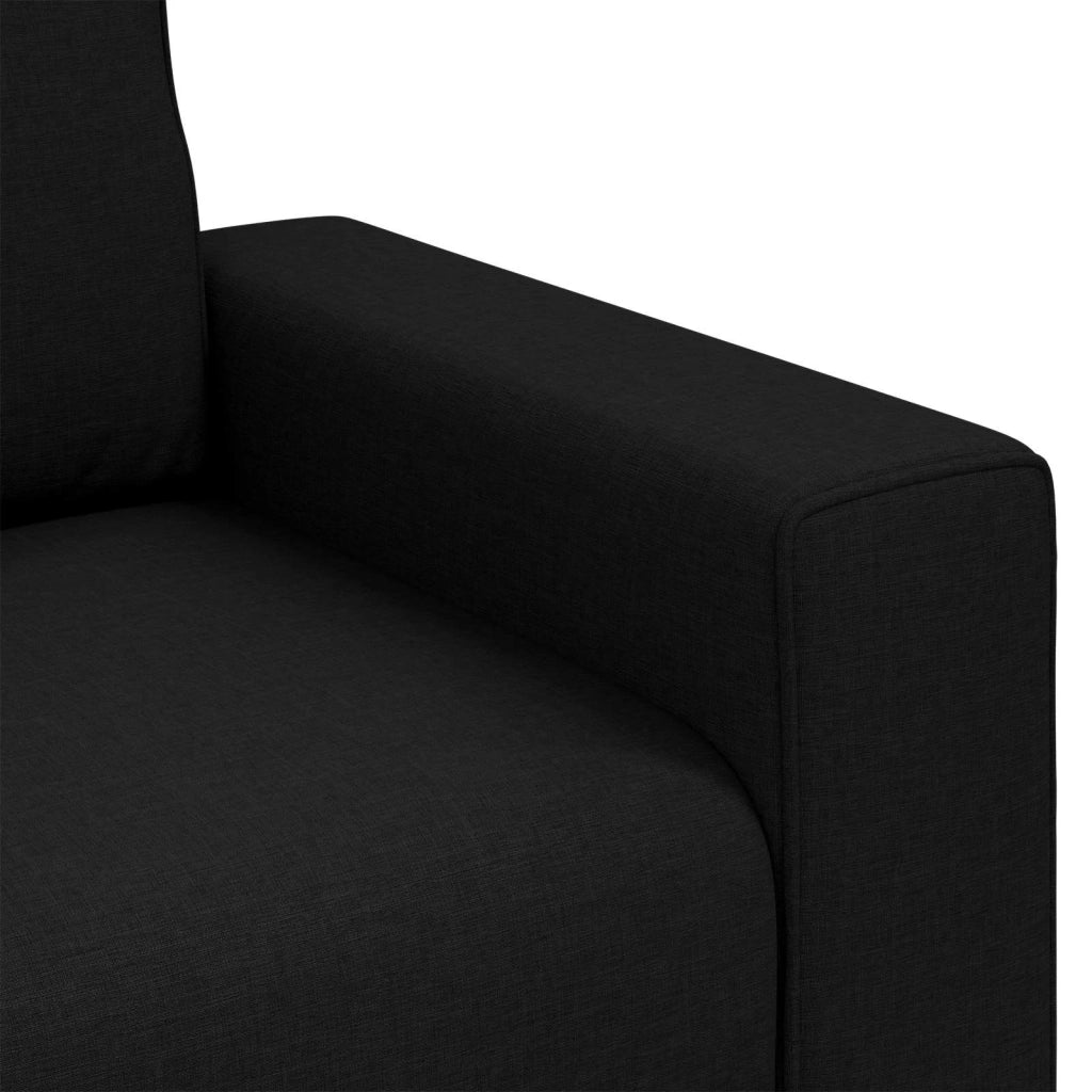 Poltrona Sofa Nero 100 cm Tessuto 4105209