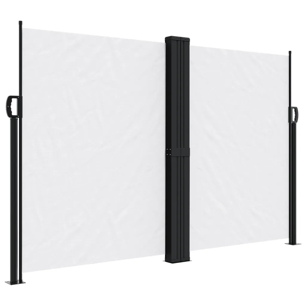 Tenda da Sole Laterale Retrattile Bianca 160x1000 cm 4004736