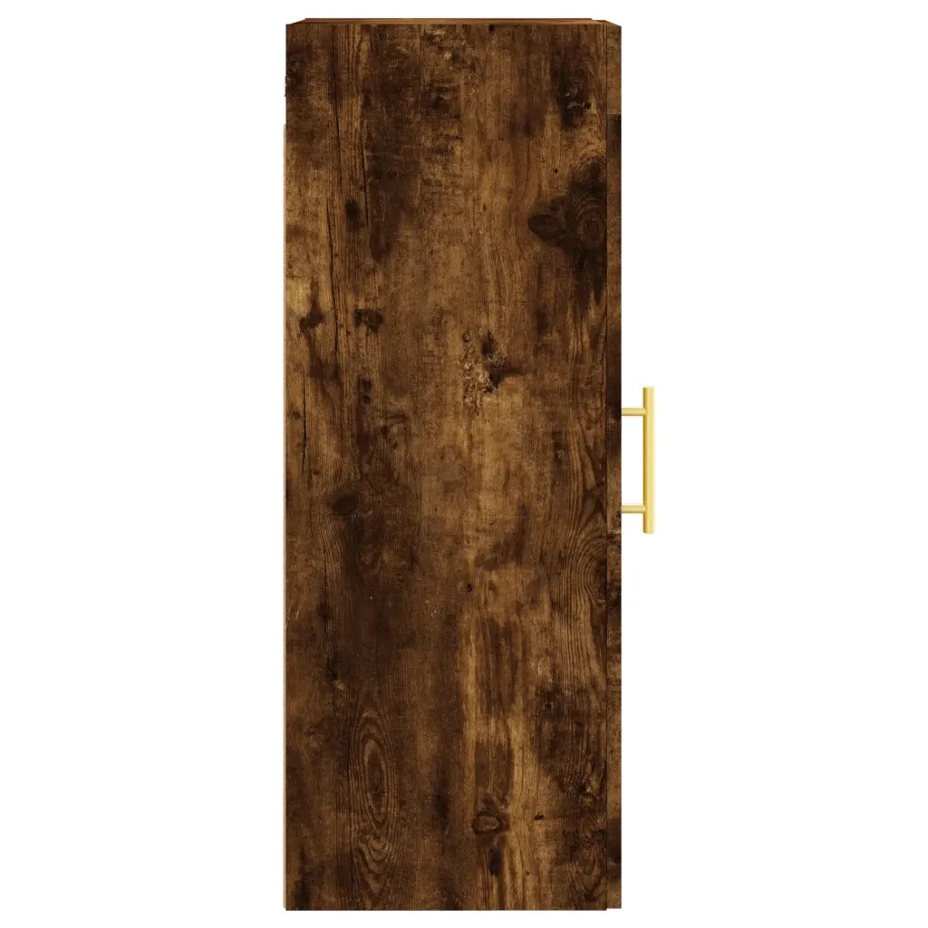 Mobile a Parete Rovere Fumo 34,5x34x90 cm in Legno Multistrato 830489