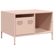 Tavolino da salotto | Tavolino da caff¨¨ | Tavolino da Soggiorno Rosa 68,5x50x43,5 cm in Acciaio Laminato a Freddo