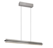 Lampada a sospensione LED, metallo, acciaio, L 95 cm, Emerson