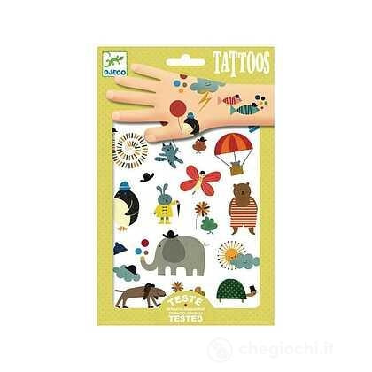 50 tatuaggi Piccoli oggetti graziosi,Djeco,Eta 3+