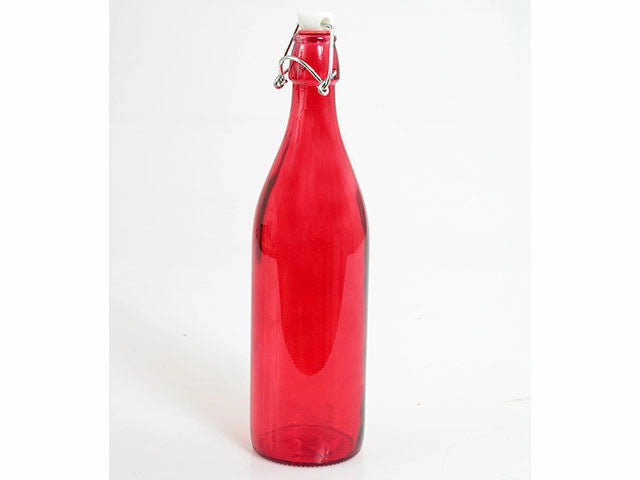 Bormioli Bottiglia Giara Rosso 1 Litro con Tappo