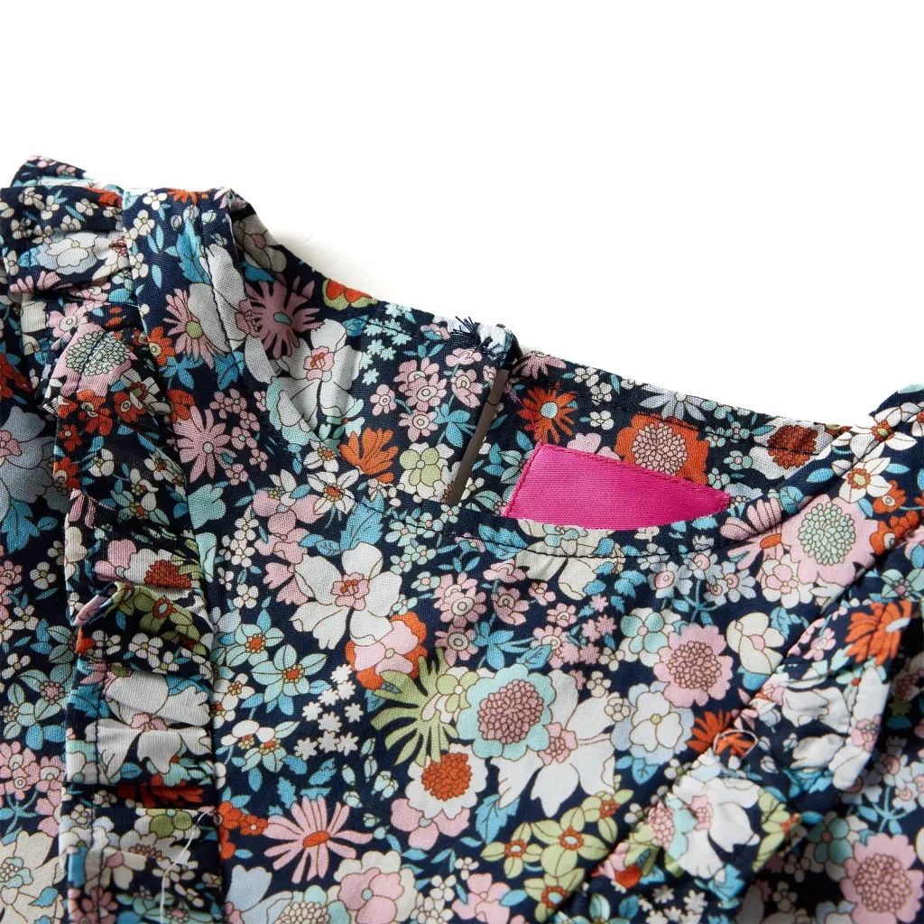 Camicia da Bambina a Maniche Lunghe Blu Scuro 92 14374