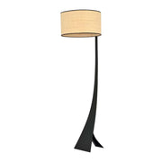 Piantana Contemporaneo Indra Acciaio Nero Marrone 1 Luce E27 Ip20