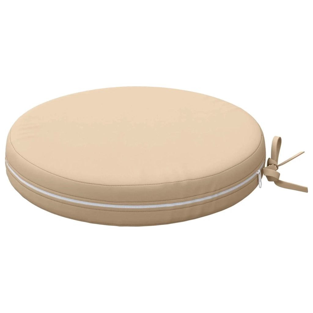 Cuscini per Sedia in 4 Pezzi SOEST 4 pz 100% Poliestere Crema 946336