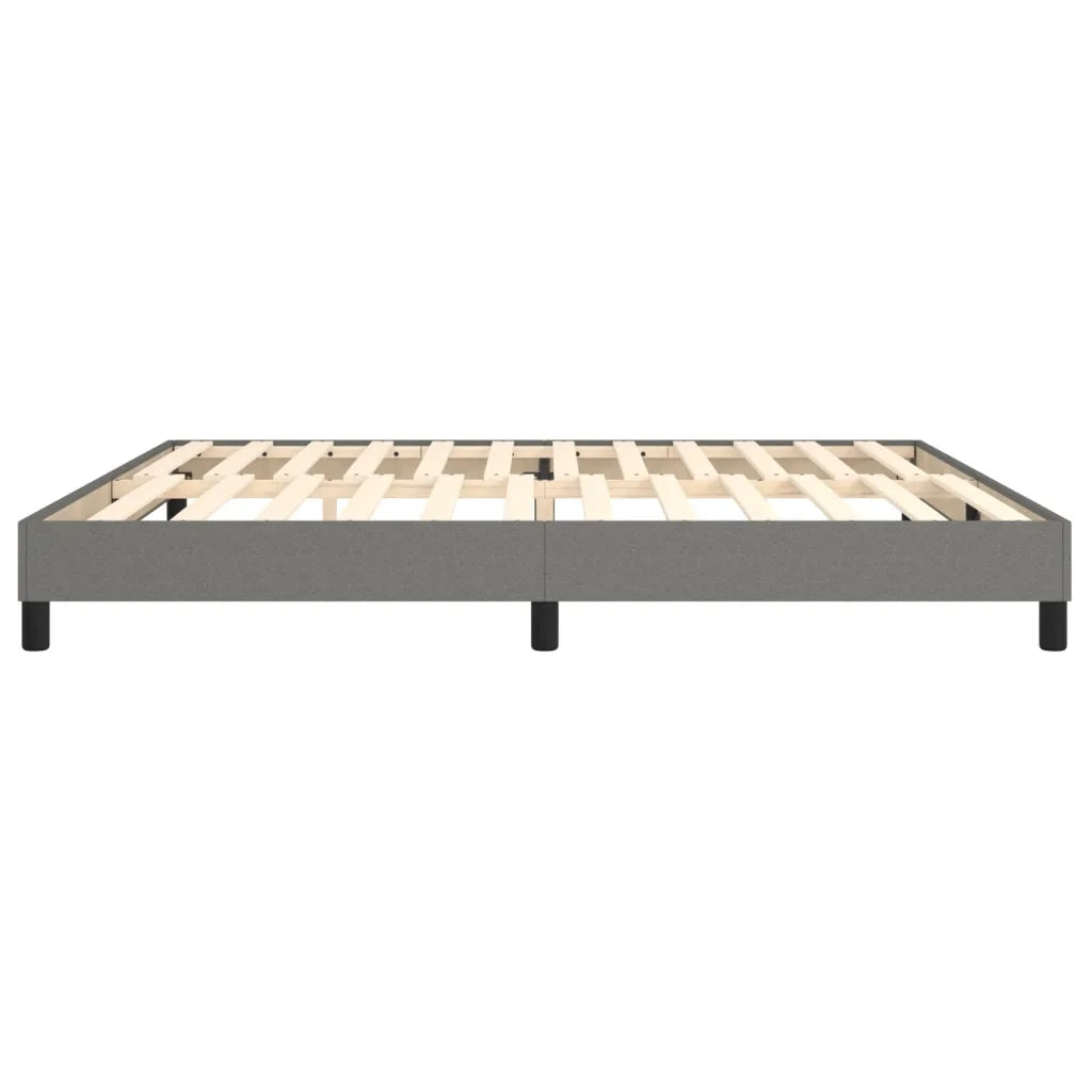 Giroletto senza Materasso Grigio Scuro 200x200 cm Tessuto