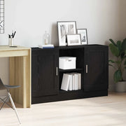 Credenza-Buffet-Armadio da cucina Rovere Nero 120 x 30,5 x 70 cm Legno multistrato 966053