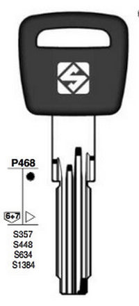 chiavi punzonate silca art. cs70ap olc gr.6/3 cod:ferx.93570