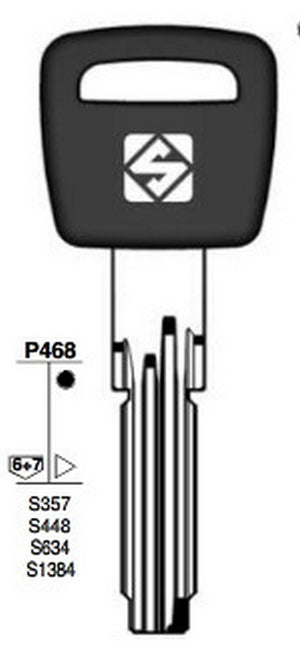 chiavi punzonate silca art. cs70ap olc gr.6/3 cod:ferx.93570
