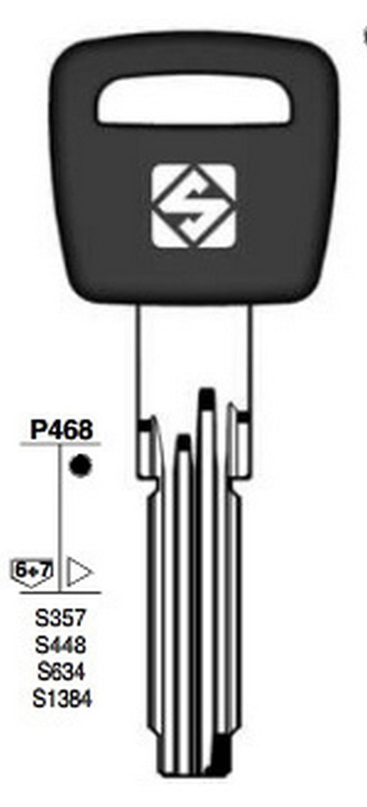 chiavi punzonate silca art. cs70ap olc gr.6/3 cod:ferx.93570