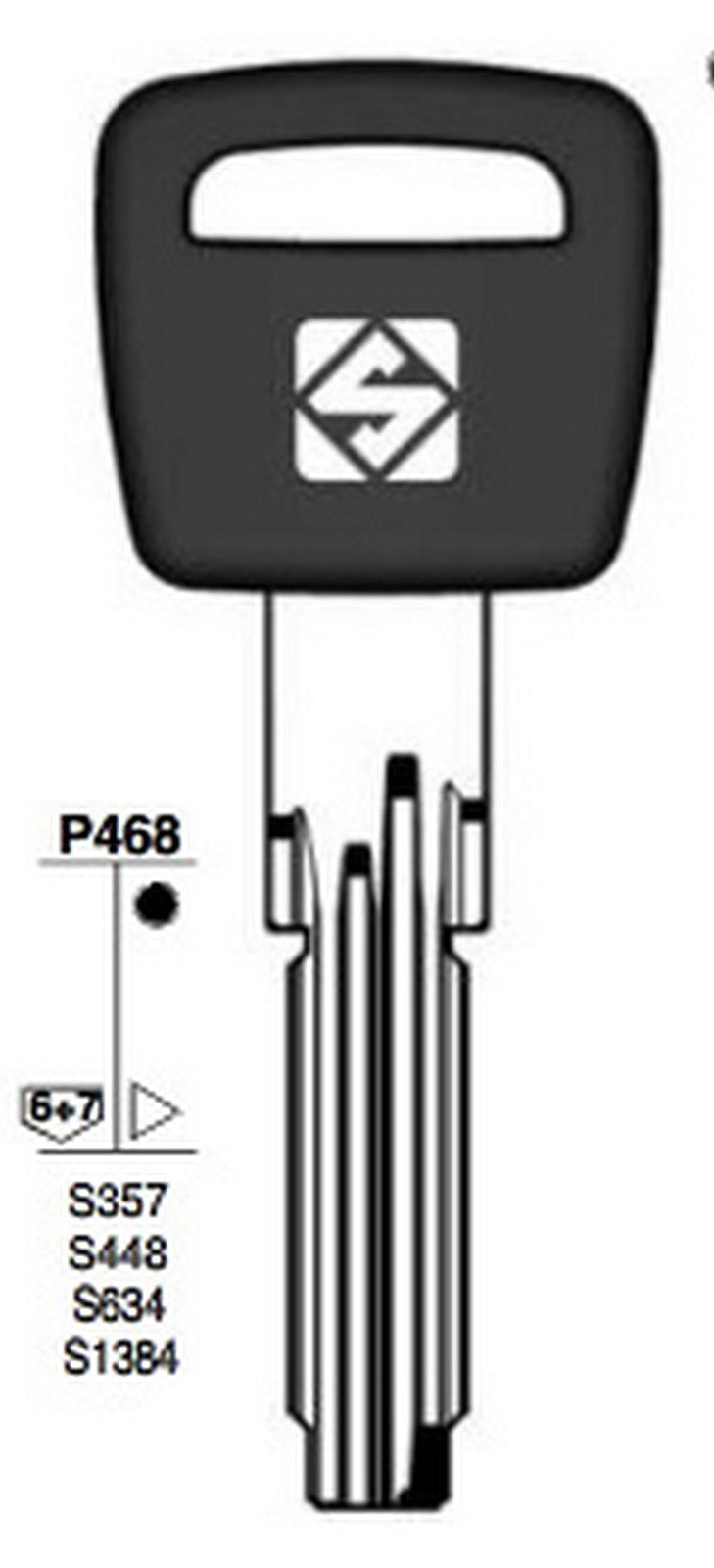 chiavi punzonate silca art. cs70ap olc gr.6/3 cod:ferx.93570