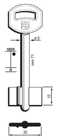 chiavi silca d.mappa art. 5cpr1 olc gr.18 cod:ferx.93573