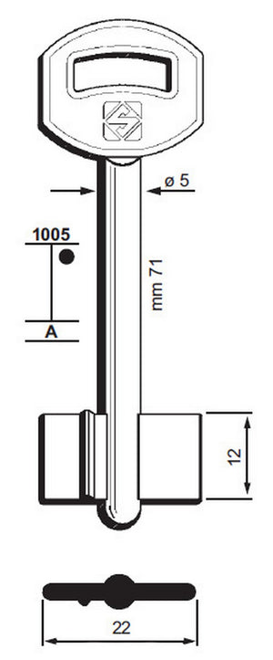 chiavi silca d.mappa art. 5cpr1 olc gr.18 cod:ferx.93573