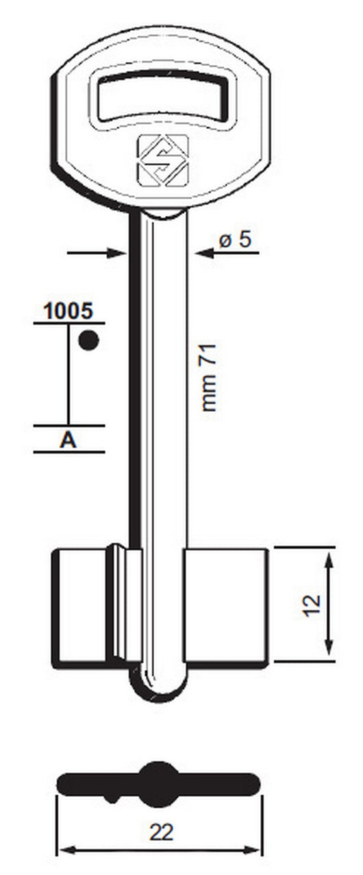 chiavi silca d.mappa art. 5cpr1 olc gr.18 cod:ferx.93573