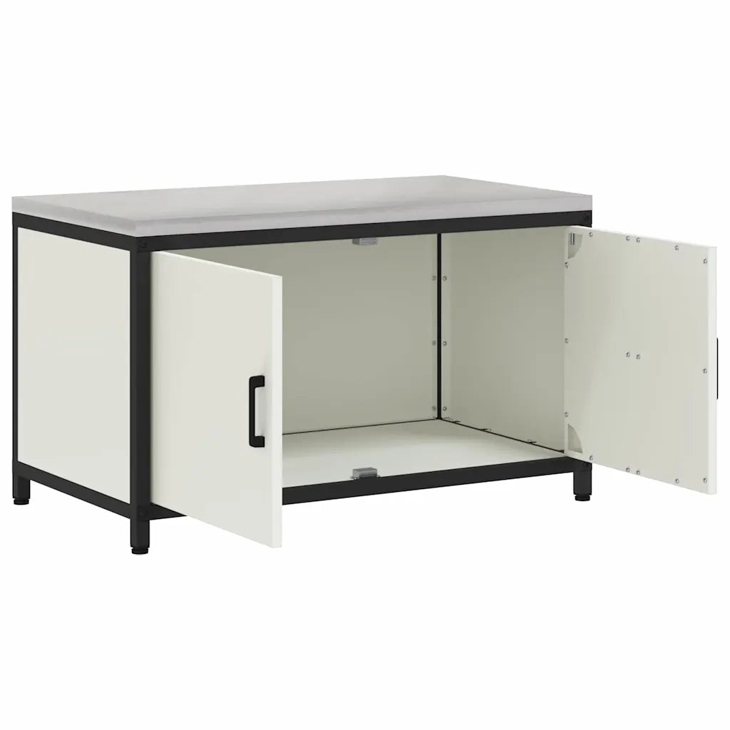 Stoccaggio in cucina con porta Bianco 60 x 50 x 92 cm Acciaio