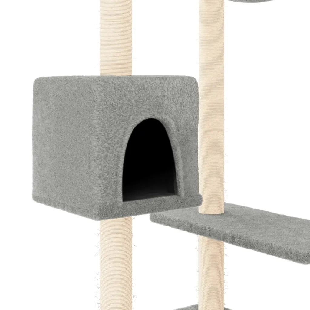 Albero per Gatti con Tiragraffi Grigio Chiaro 82 cm CFW4911490