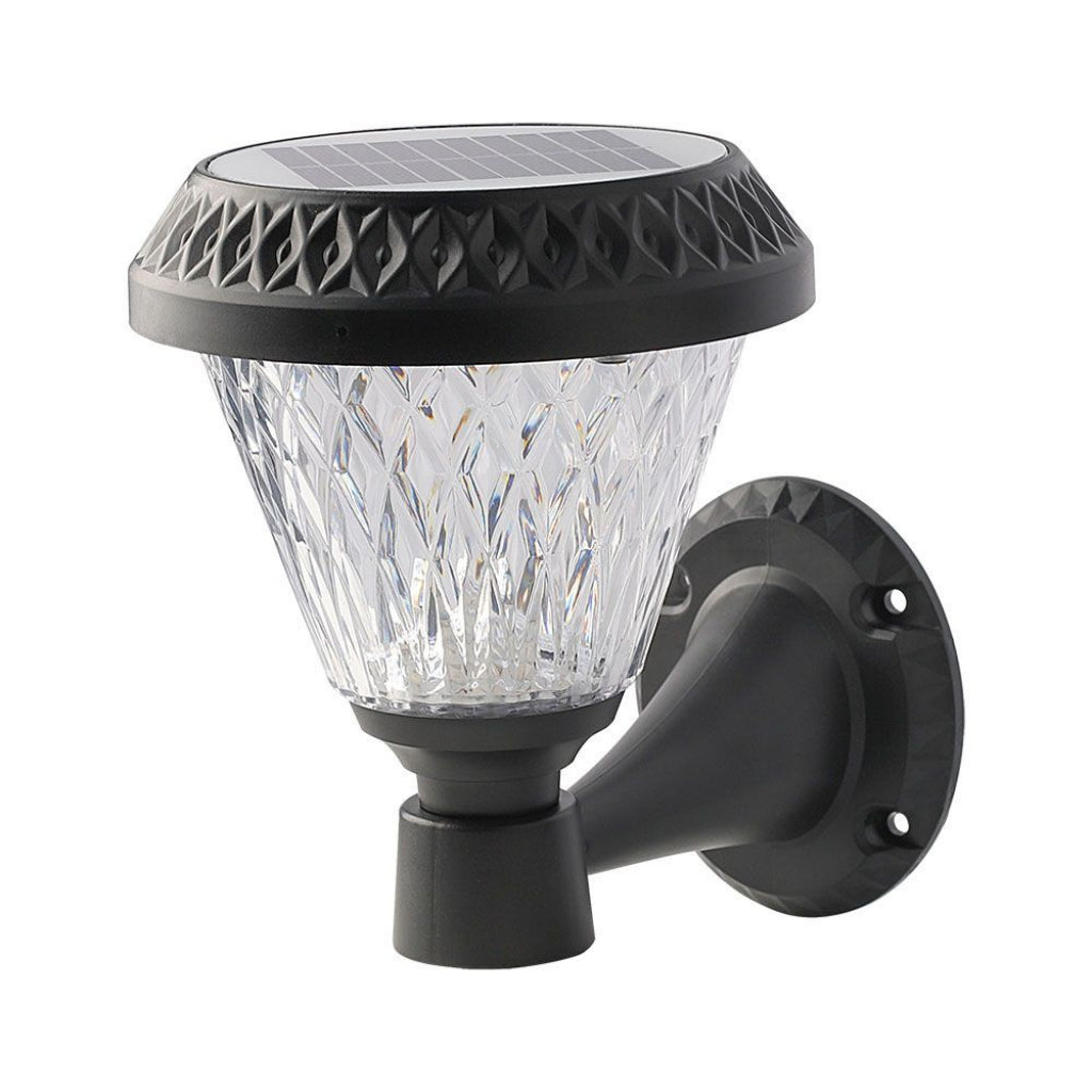 Luce a parete sollar a LED con controllo RF 3in1 IP44 Black Body
