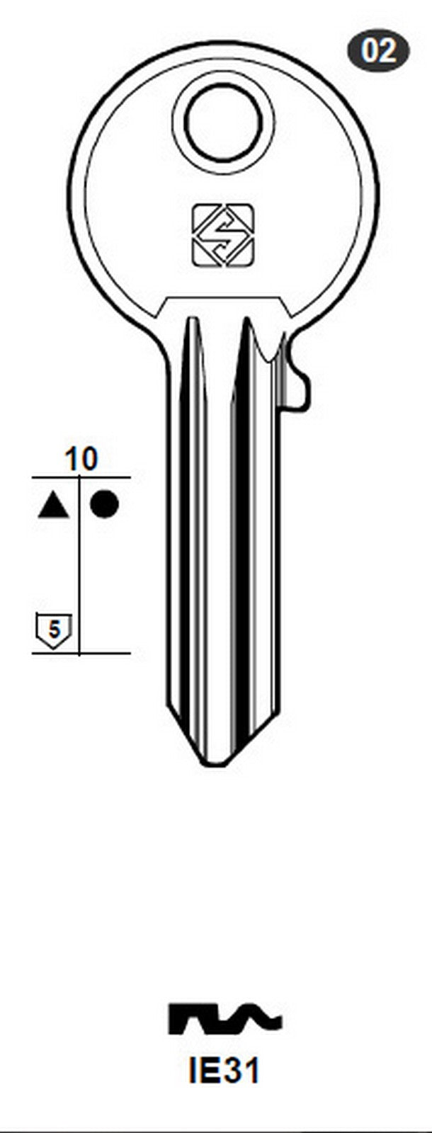chiavi silca profilo art. ie31 asc gr.2 cod:ferx.93578