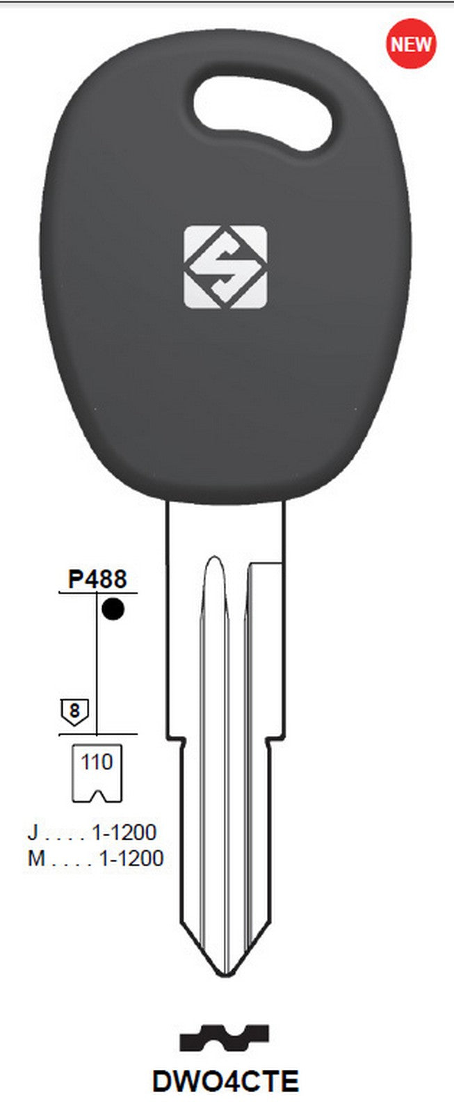 chiavi transponder vuota silca dwo4cte cod:ferx.93580