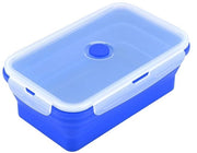 Bentobox in Silicone da 1200 ml - Contenitore di Cibo Portatile - Opaco - Leggero - Resistente al Microonde - Design Stilizzato