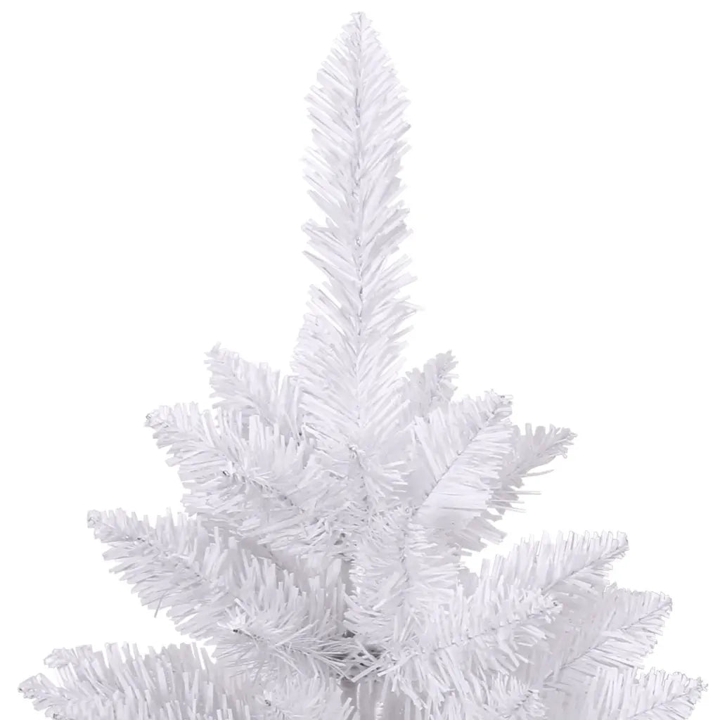 Albero di Natale Artificiale Incernierato con Base Bianco 270cm 357789
