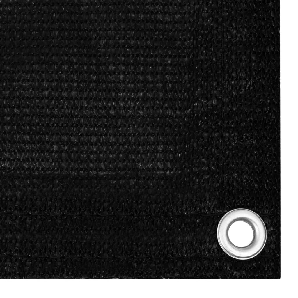 Telo Copribalcone Ombreggiante 90% con Occhielli 90x500 Cm per Privacy e Protezione Esterno Frangivista Nero