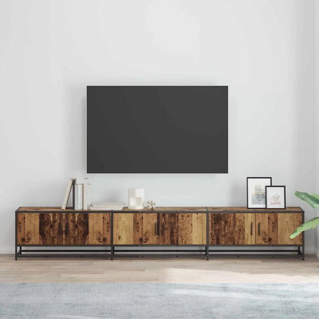 vidaXL Mobile TV Legno vecchio 240 x 35 x 41 cm Legno multistrato