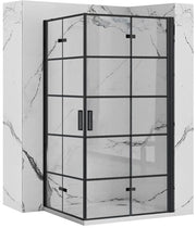 Cabina Doccia Rea Molier Black Double 90x90