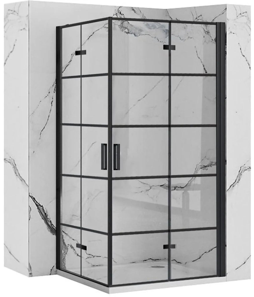 Cabina Doccia Rea Molier Black Double 90x90